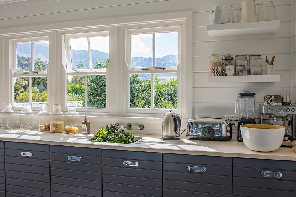 kitchen with appliances on bench top