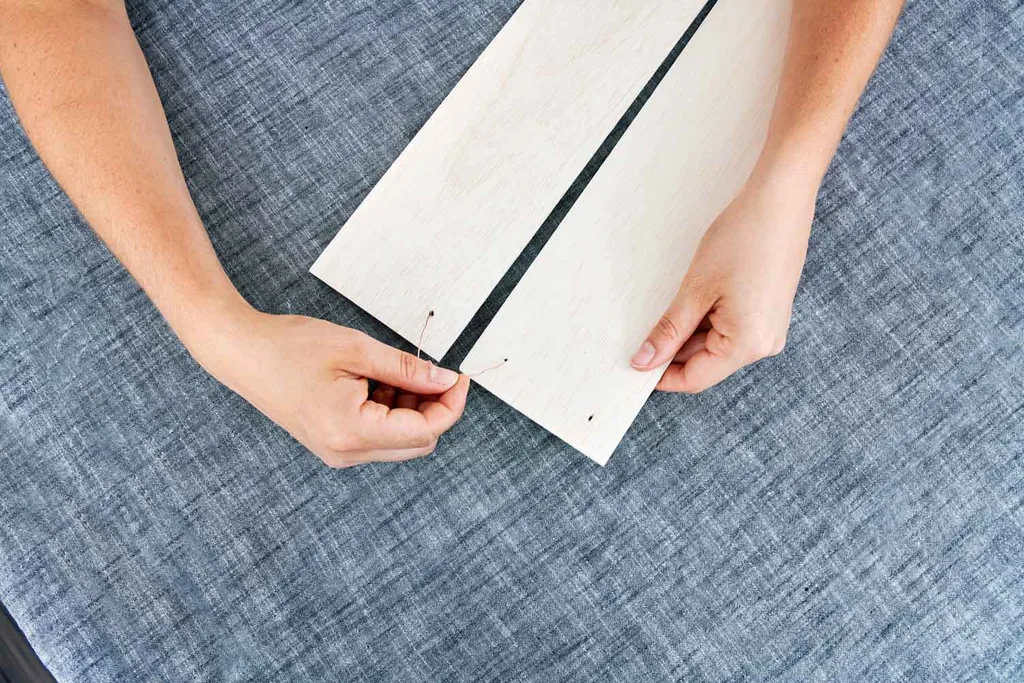 Attach balsa wood