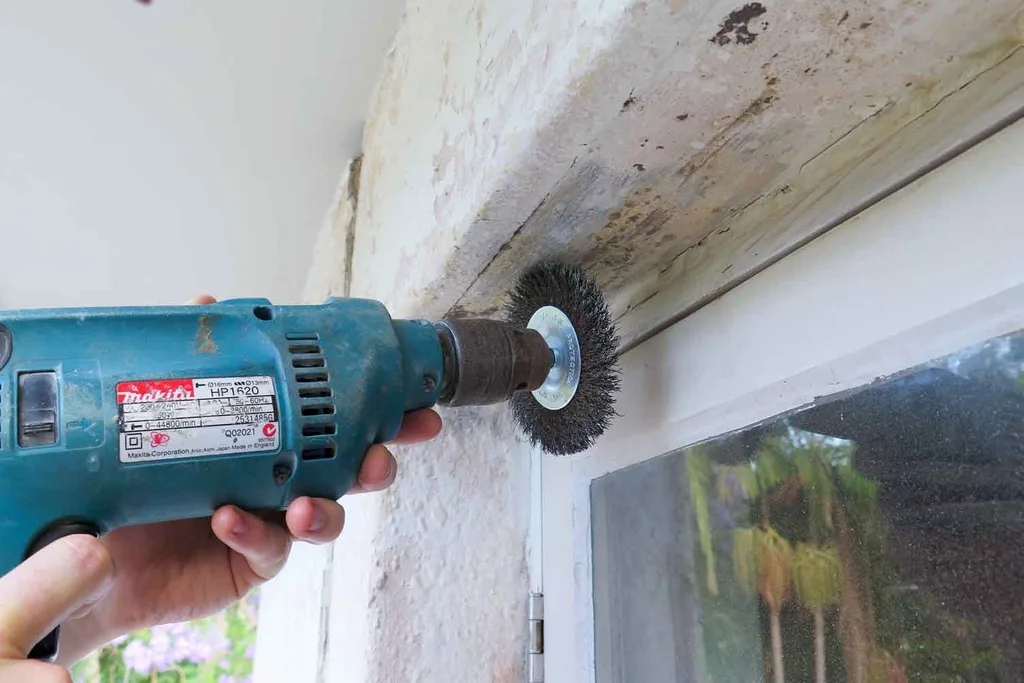 Drill with wheel attachment