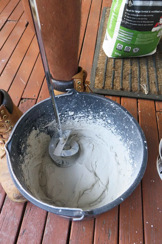 Mix paint with a drill