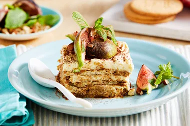 Raisin spiked tiramisu