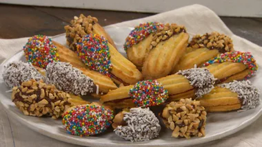 Traditional piped butter cookies