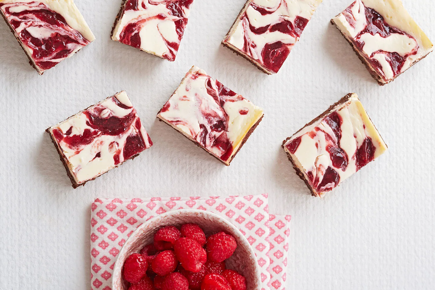 Raspberry cheesecake swirl brownies