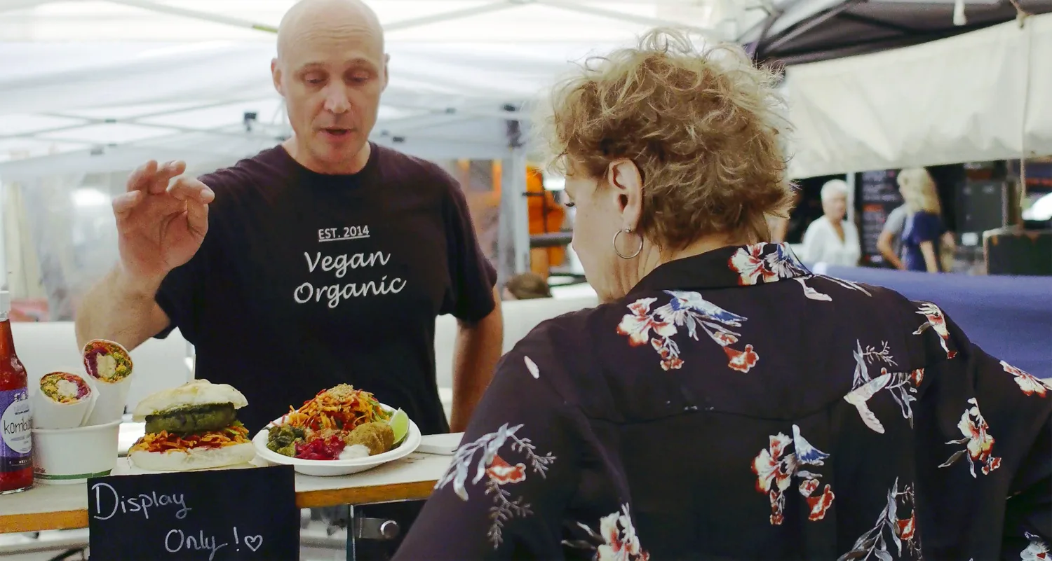 Julia Zaetta at Eumindi markets