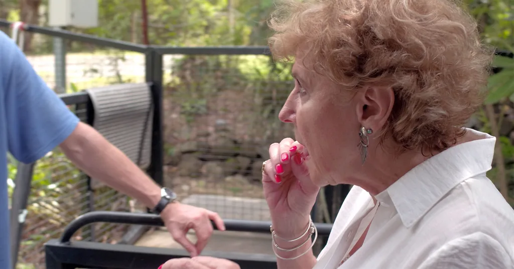 Yum, ants! julia Zaetta earing the Queensland locals