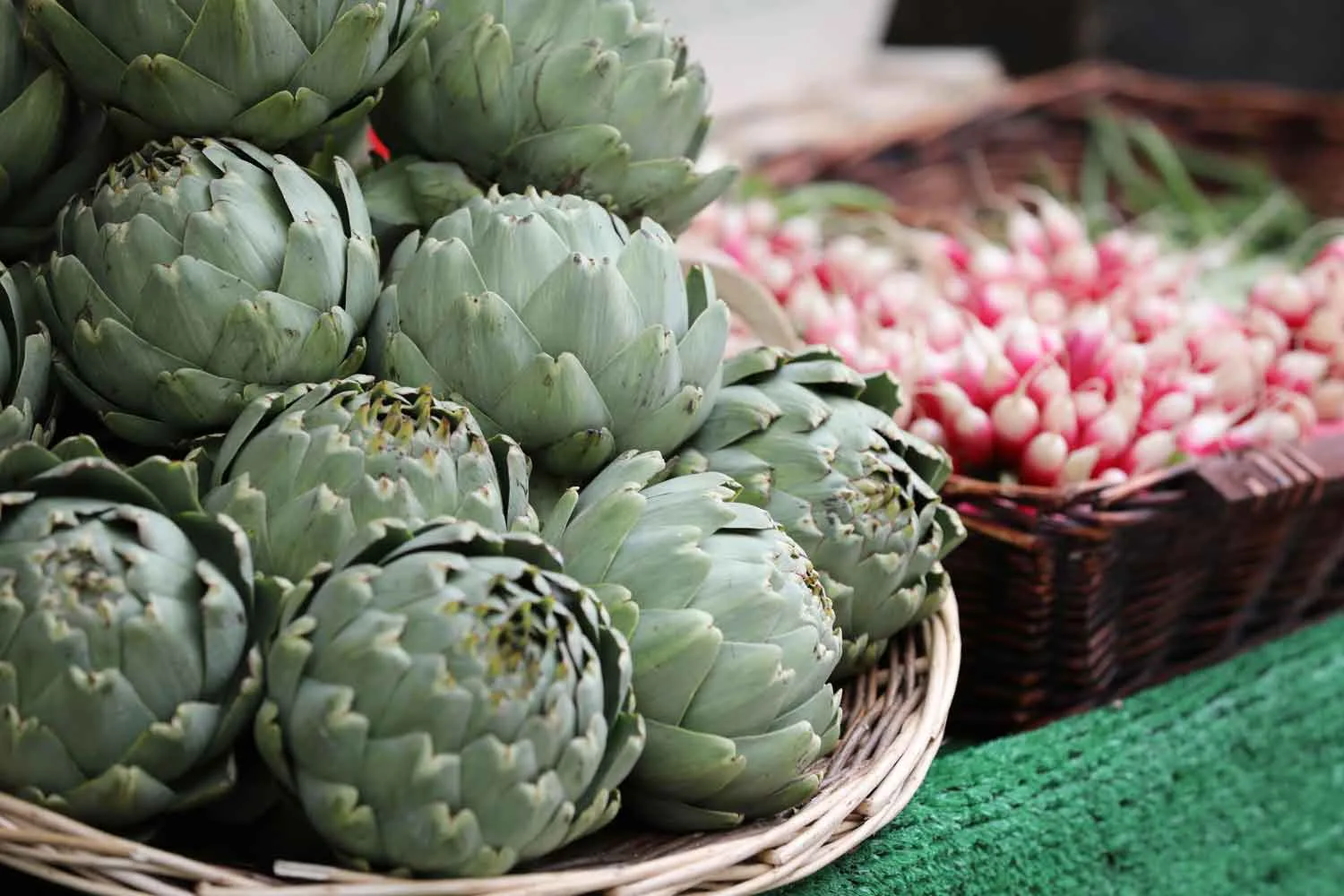 Basket of artichokes