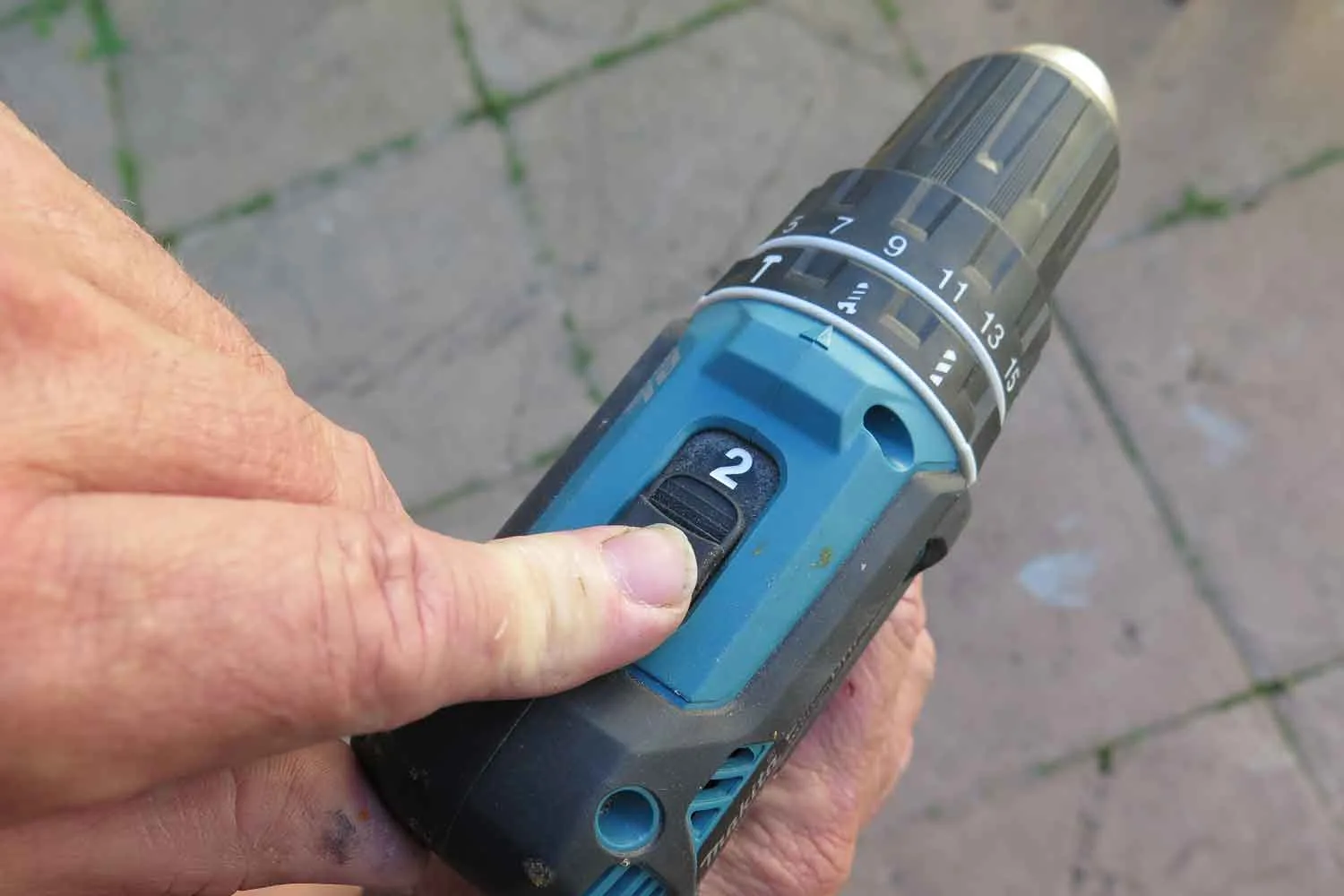 Drill speed setting