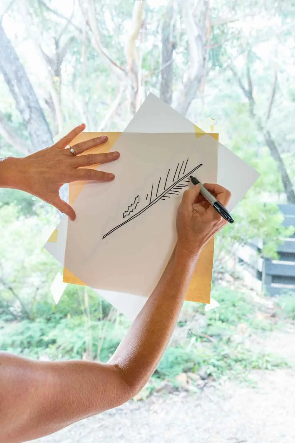 Drawing leaf details