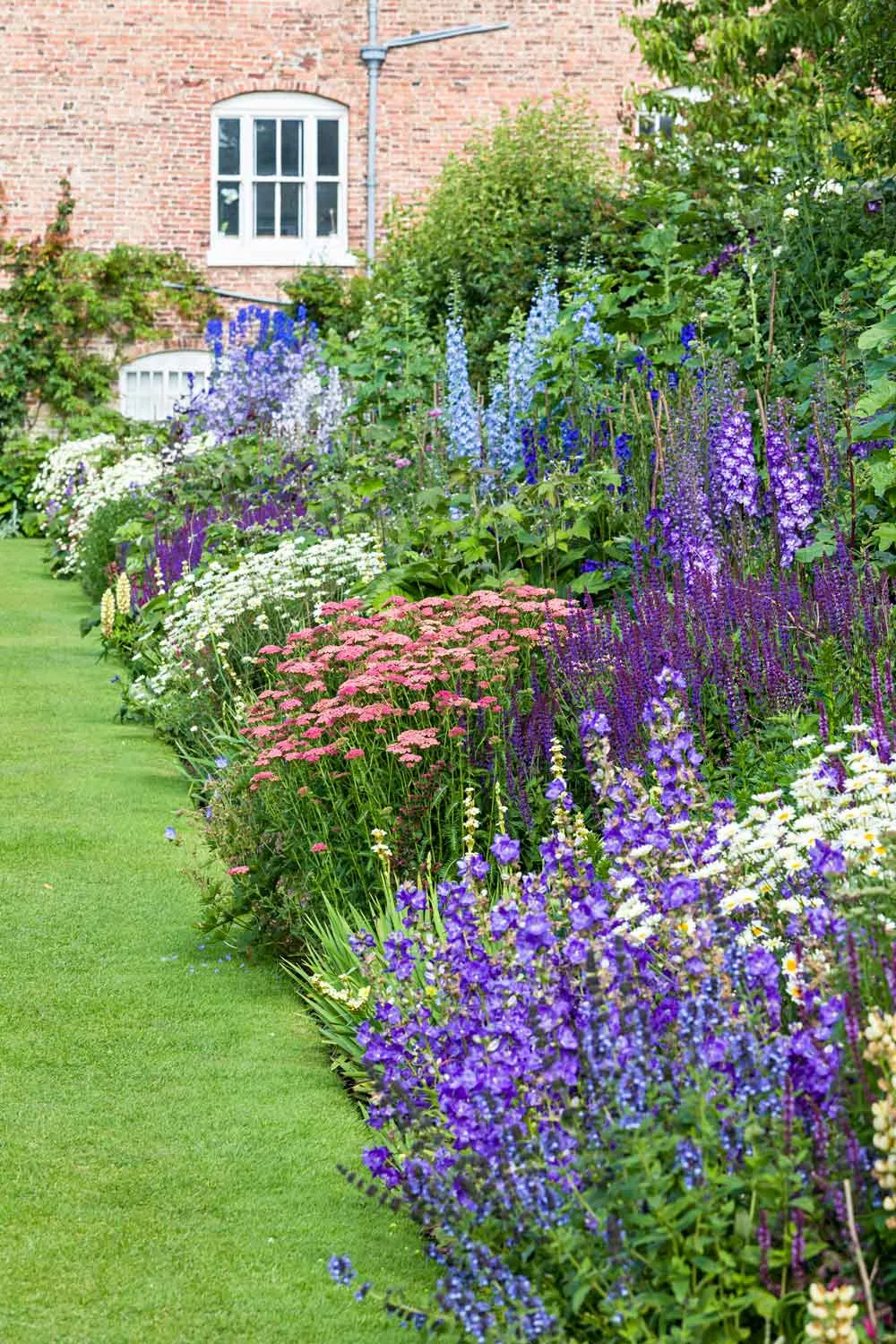 Mixed flower border at Powis Castle garden