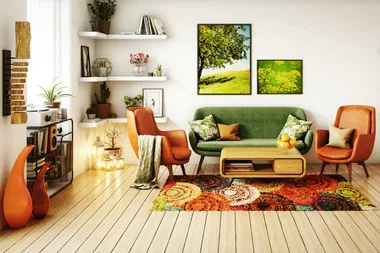 How to decorate a room with earthy shades