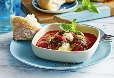 Italian-style baked meatballs