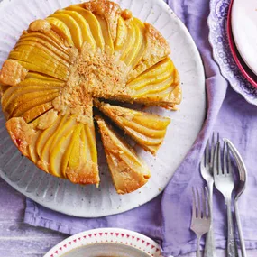 Pear and ginger upside down cake