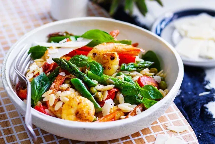 Prawn, Lemon and Basil Risoni