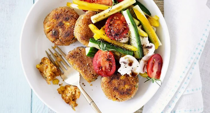 Salmon and sweet potato patties