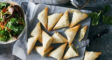 Ricotta and spinach triangles