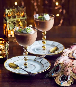 Chocolate and lime pots