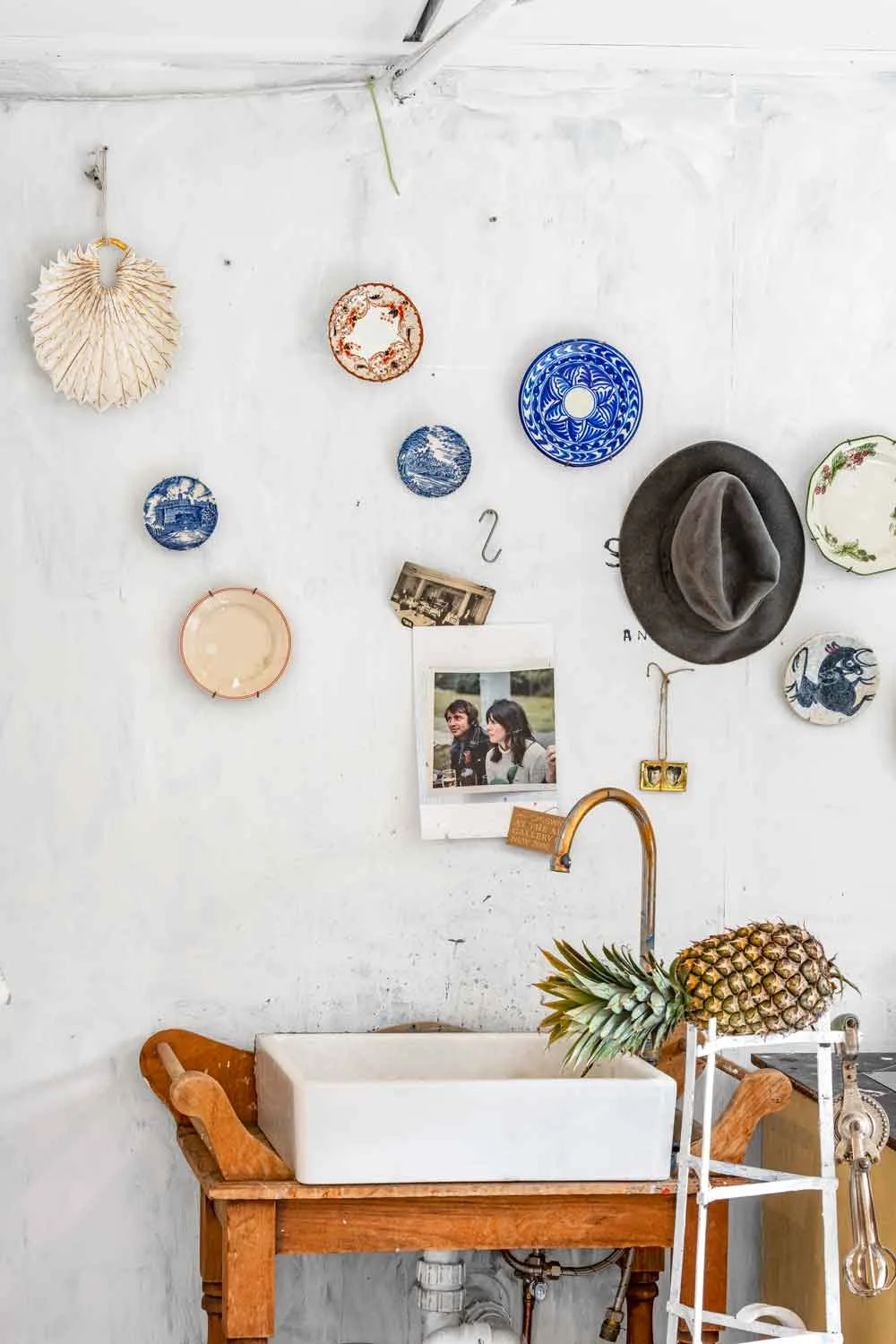 Plates hung on a wall