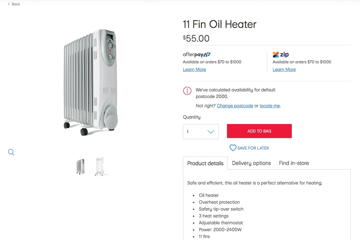 kmart oil heater