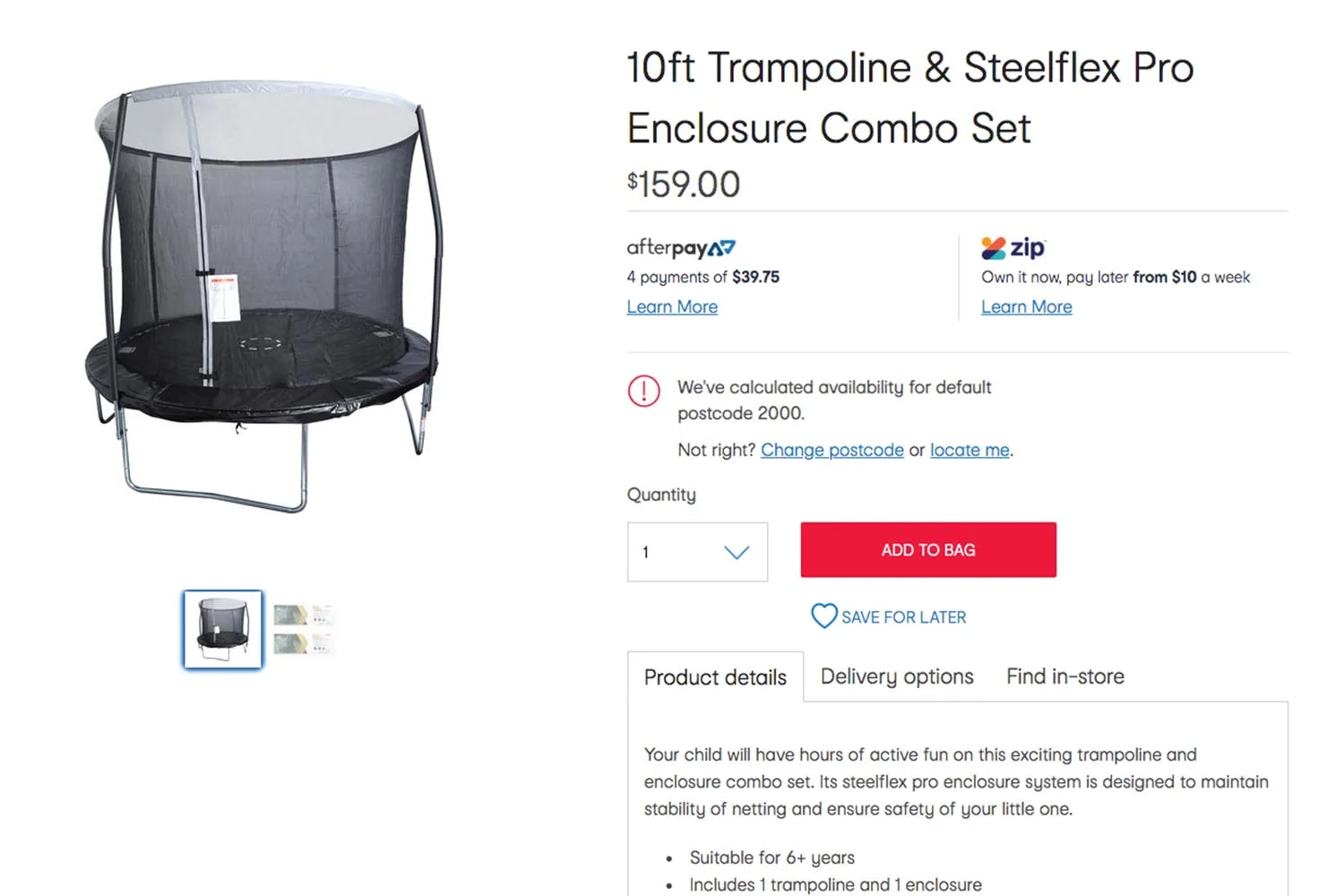 Kmart trampoline