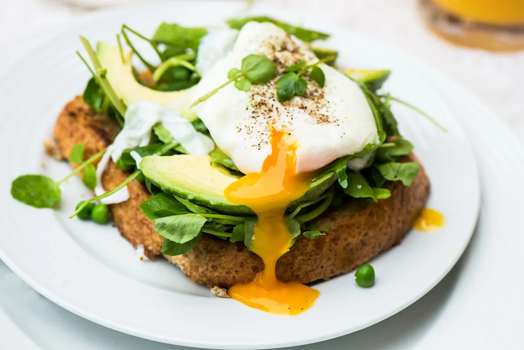Egg and avocado on toast
