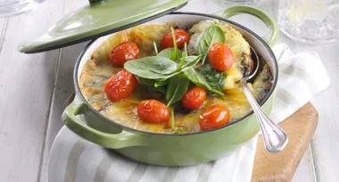Quinoa, Spinach and Egg Bake