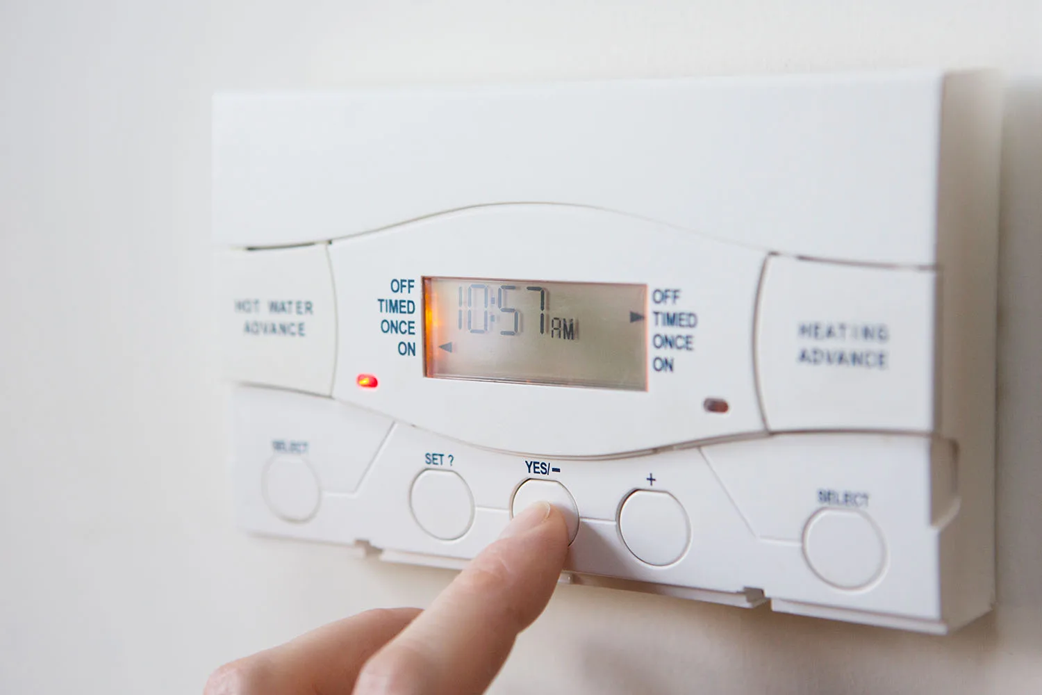 setting thermostat timer