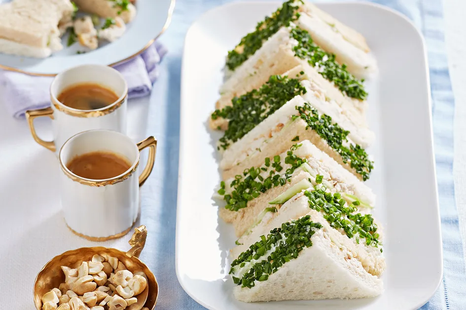Chicken and cashew sandwiches Recipe | Better Homes & Gardens Australia