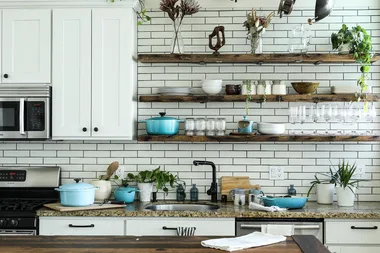 How to style open shelving in any room
