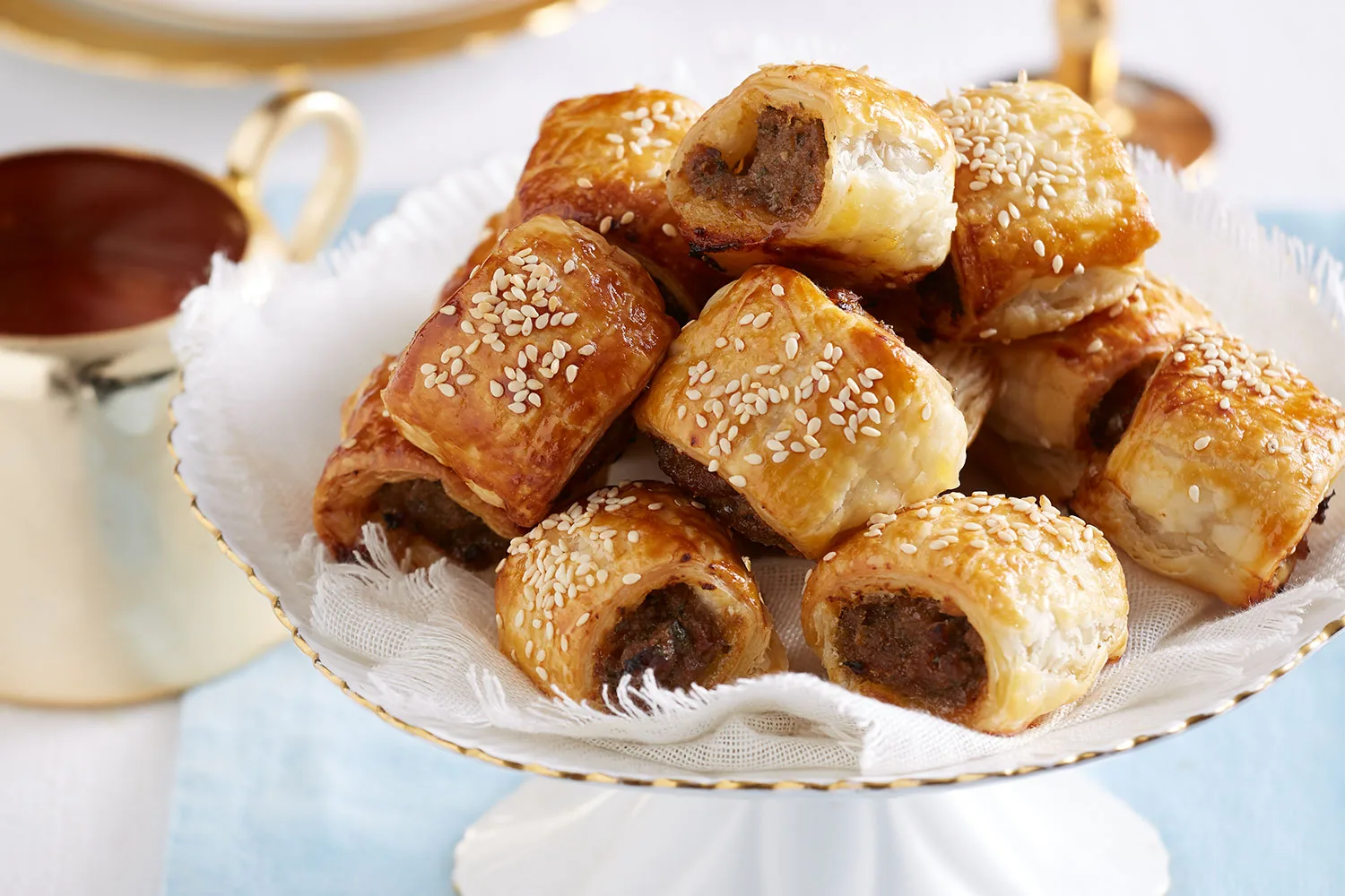 Best-ever easy beef and onion sausage rolls