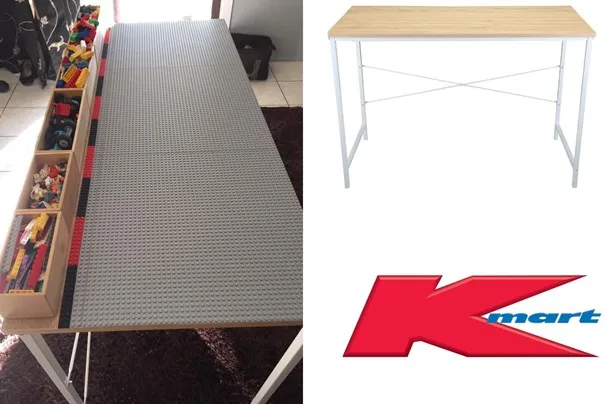 kmart table hack for lego