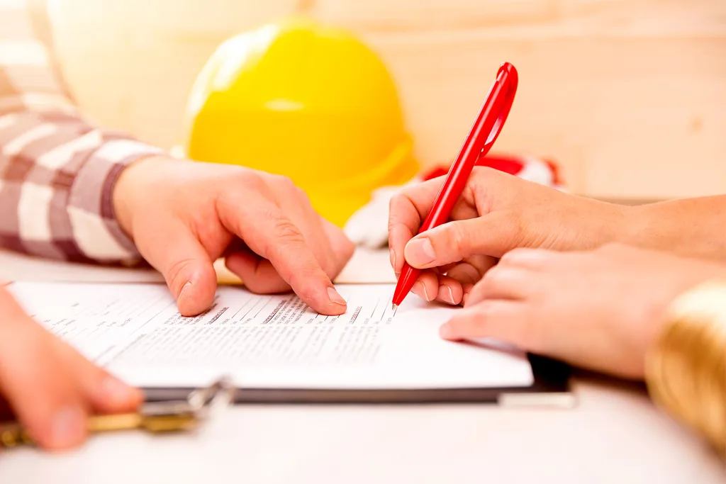 Signing a contract