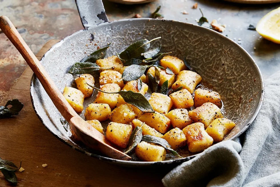 Potato gnocchi with burnt butter and sage.