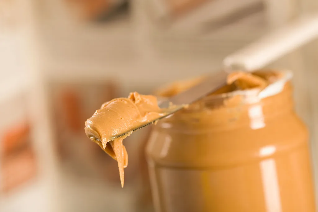 Peanut butter in a jar