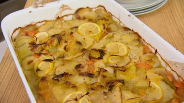 Smoked Trout and Potato Bake