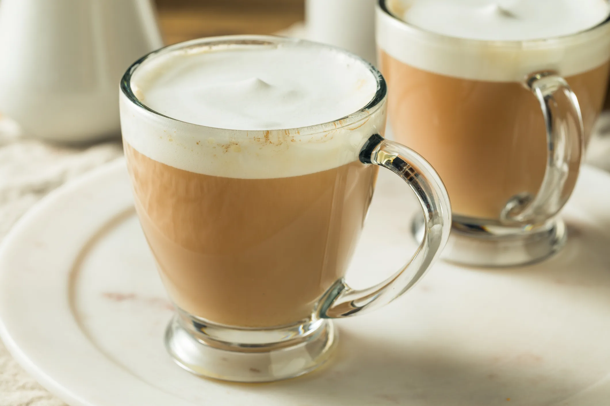 Coffee with almond milk