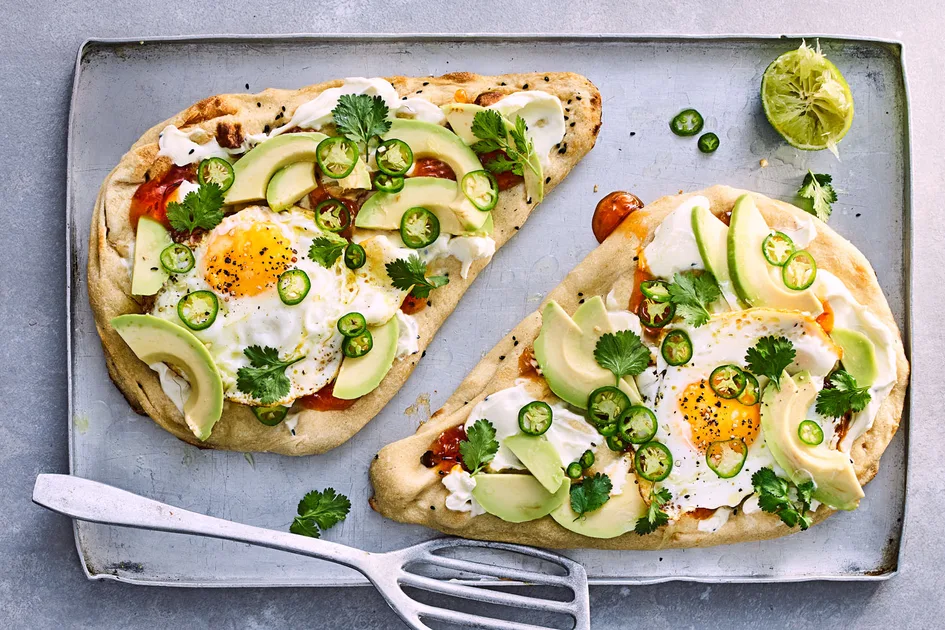 How to make egg and avocado naan Recipe | Better Homes & Gardens Australia