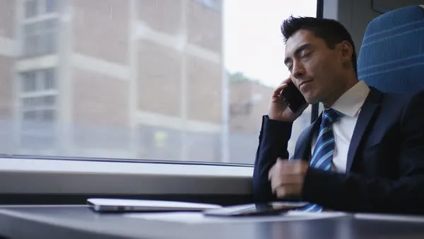 Don't take a phone call on the train