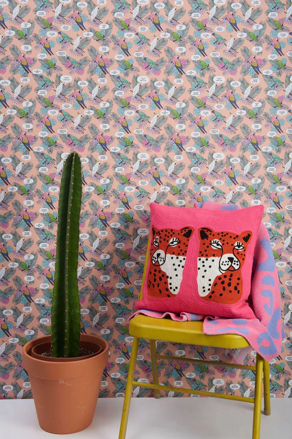 CONSPIRACY PARROTS REMOVABLE WALLPAPER - Aelfie