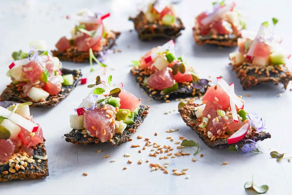 Nori cracker poké recipe Recipe | Better Homes & Gardens Australia