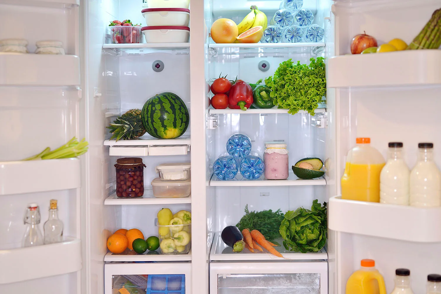 organised fridge