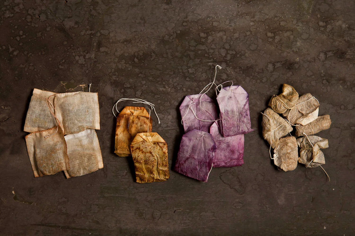 dried tea bags