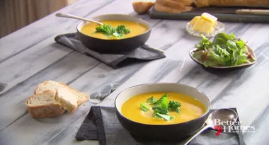 Simple three-course meal