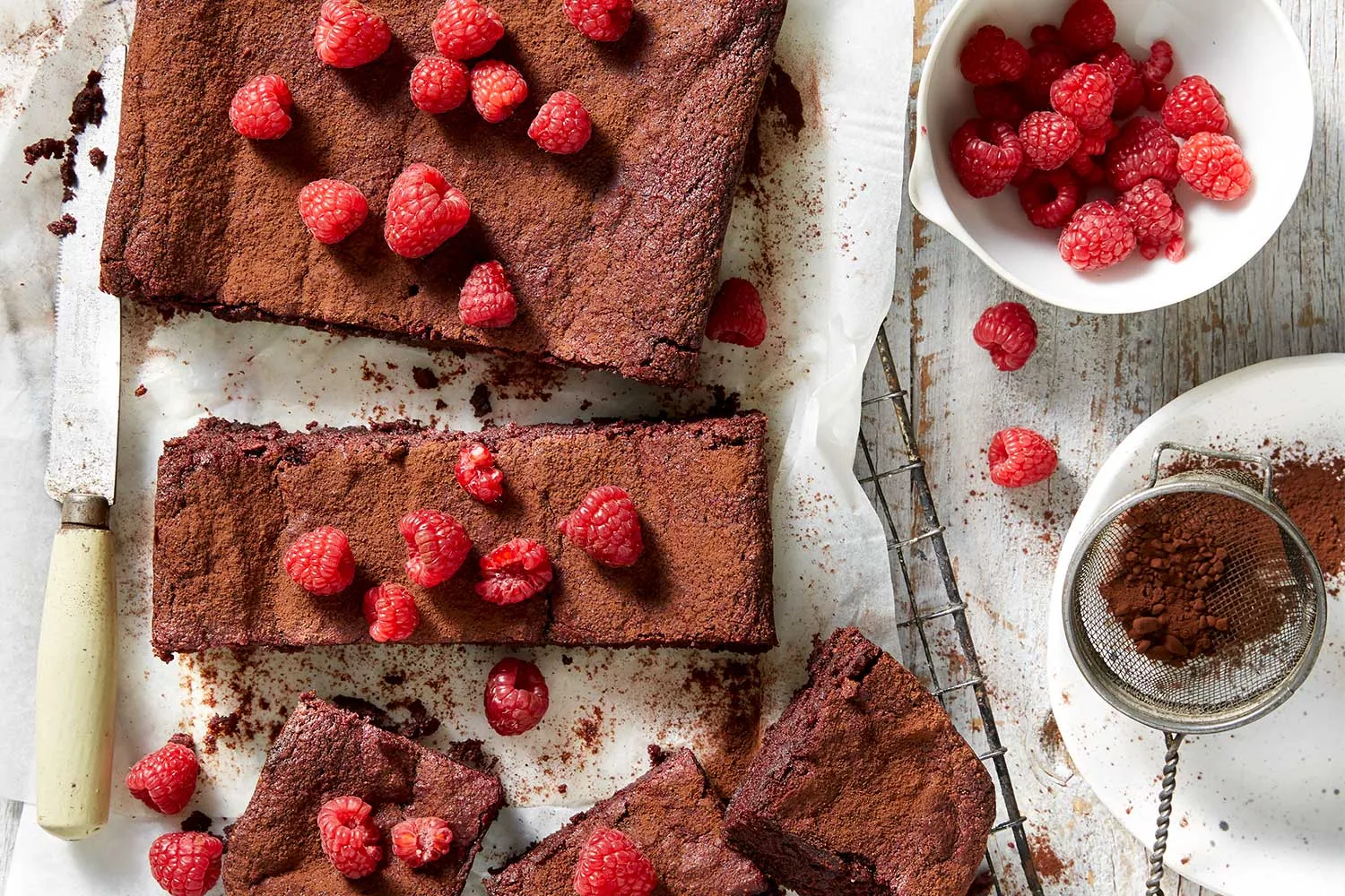 Beetroot, raspberry, chocolate and almond cake