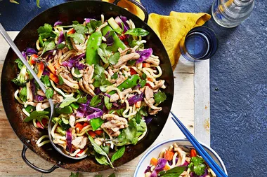 Easy lime and sesame chicken stir-fry