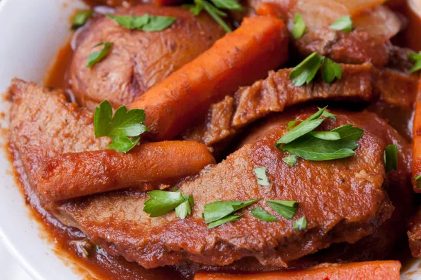 Beef brisket with vegetables