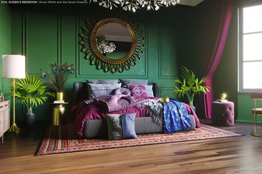 evil queens bedroom disney