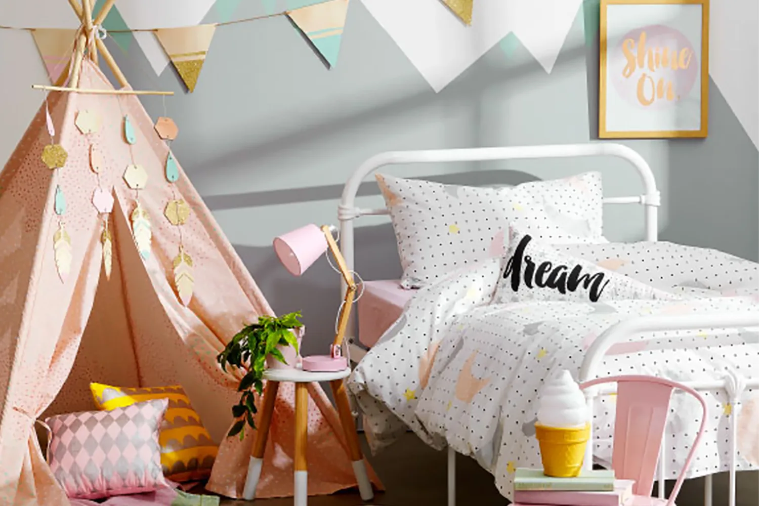 Kmart girls bedroom 1