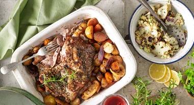 Slow-roast lamb shoulder