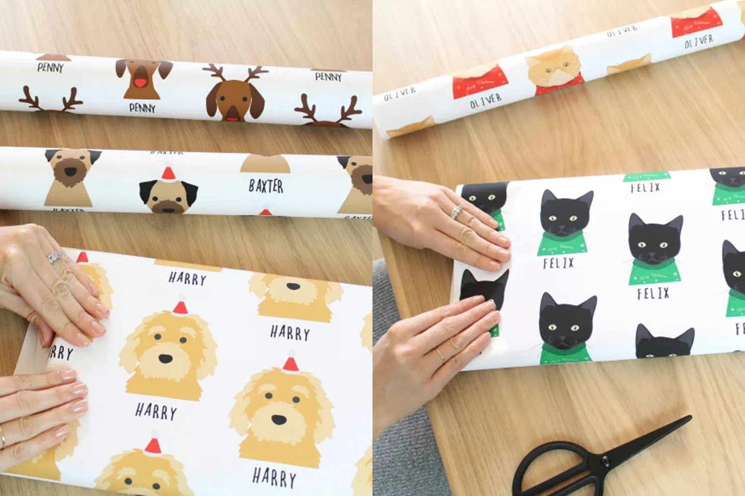 personalised pet wrapping paper