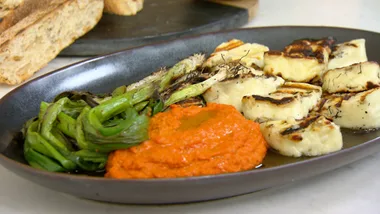 ROMANESCO SALSA WITH HALOUMI